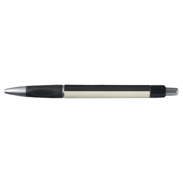 Stylo Or pâle et rayures extra larges noires (Devant)