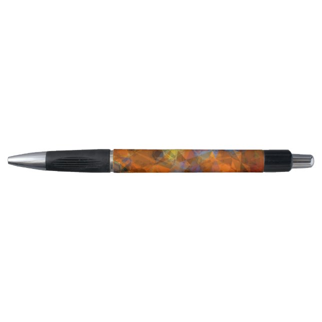 Stylo Orange rouillé Conception abstraite moderne (Devant)