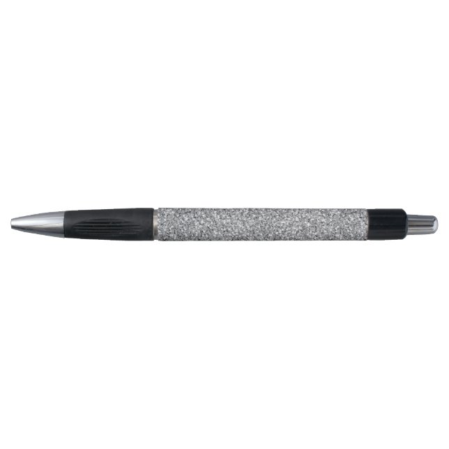 Stylo Pailleté Argent Métallisé (Devant)