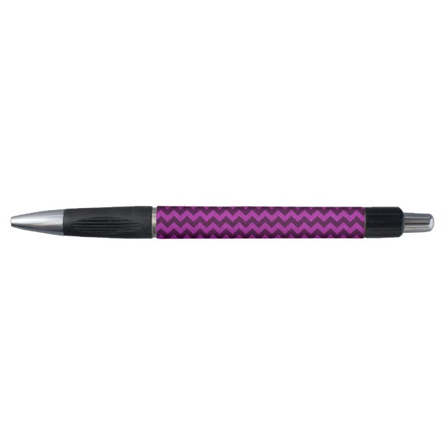 Stylo Paillettes Zig Zag Violet (Devant)