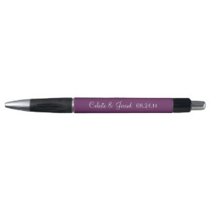 Stylo Palatinat violet personnalisé mariage Faveurs