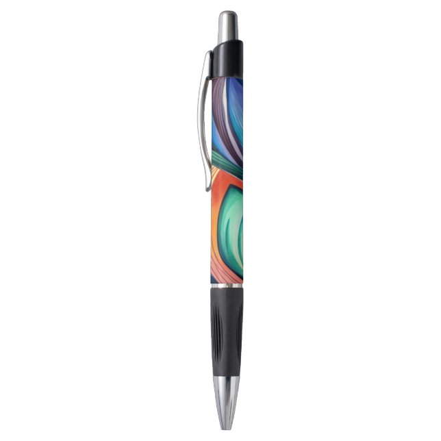 Stylo Paon abstrait (Haut (Vertical))