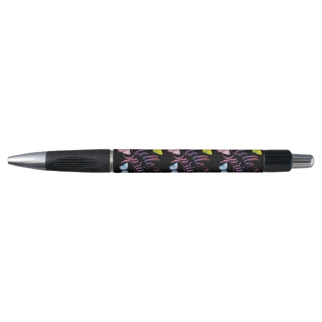 Stylo Papillon Bonjour printemps (Devant)