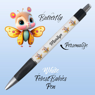 Stylo Papillon, mignonne fille Whimsical Flying Insect B