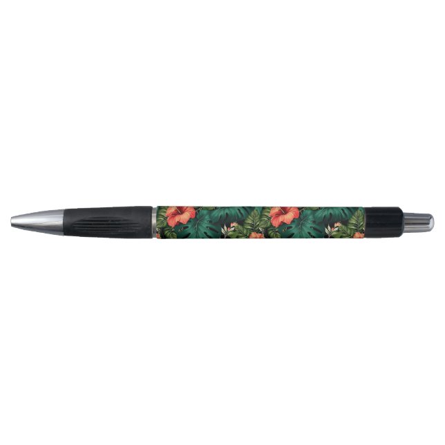 Stylo Paradis tropical coloré Hawaii Aloha Fleurs (Devant)