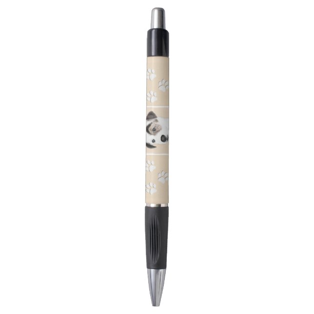 Stylo Parson Jack Russell Terrier Peinture - Chien Art (Devant (Vertical))