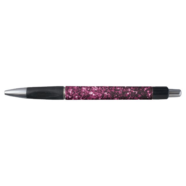Stylo Parties scintillant rose foncé brillant (Devant)