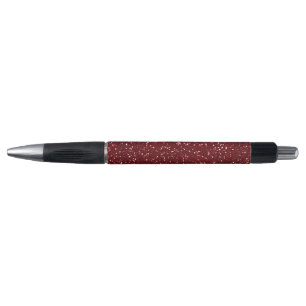 Stylo Parties scintillantes rouge foncé élégantes