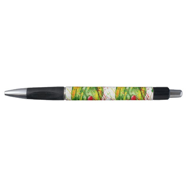 Stylo pastèque Abstraite couleur vive (Devant)