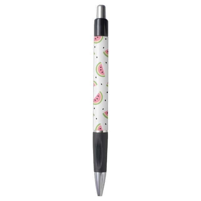 Stylo Pastèque rose, Graines de pastèque, Motif d'été (Devant (Vertical))
