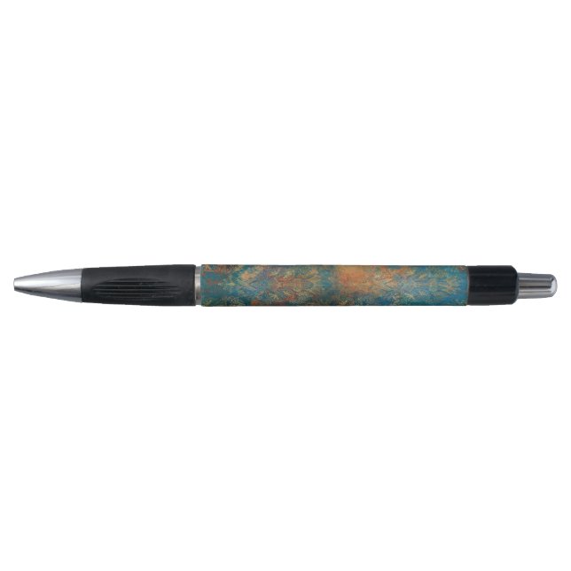 Stylo Patine de cuivre sarcelle    (Devant)