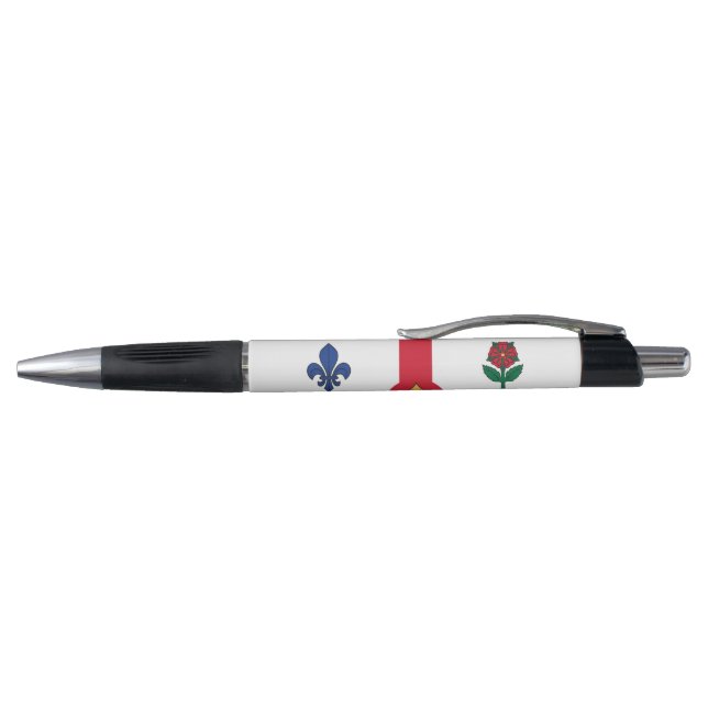 Stylo Patriotic Pen with flag of Montreal, Canada (Haut)