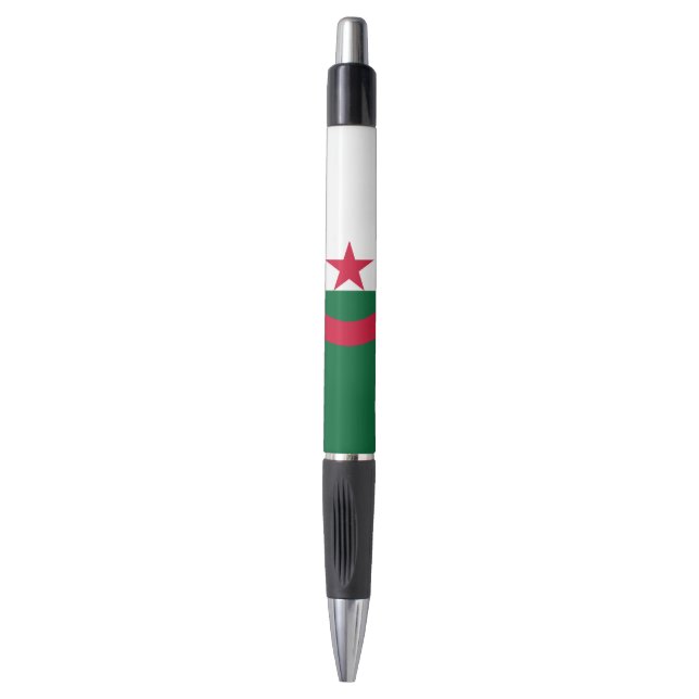 Stylo patriotique avec drapeau d'Algérie (Devant (Vertical))