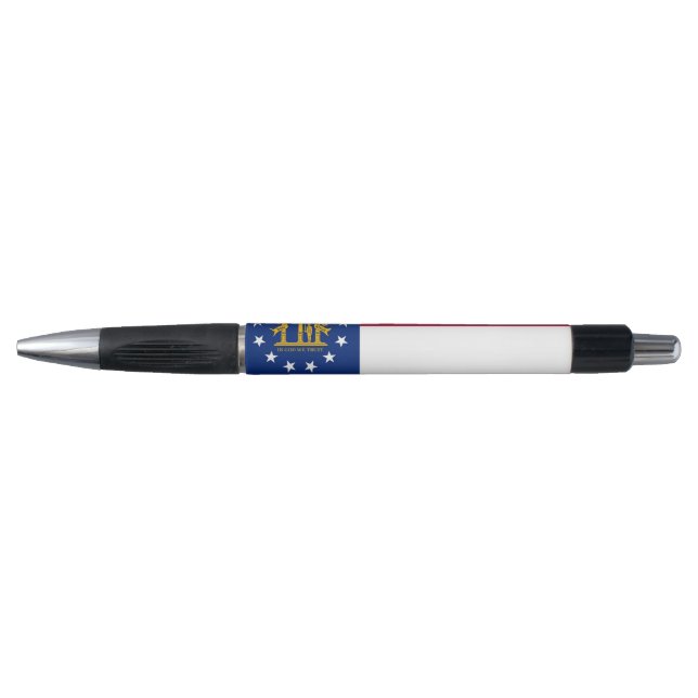 Stylo patriotique avec drapeau de Géorgie, U.S.A. (Devant)