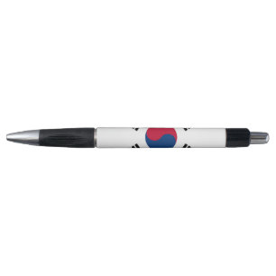 Stylo patriotique avec drapeau de la Corée du Sud