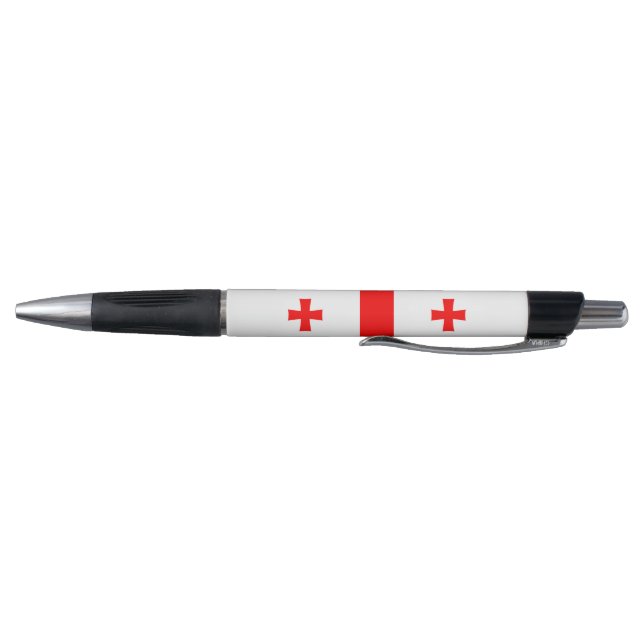 Stylo patriotique avec drapeau de la Géorgie (Bas)