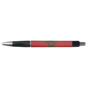 Stylo patriotique avec drapeau du Maroc