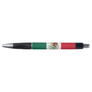 Stylo patriotique avec drapeau du Mexique