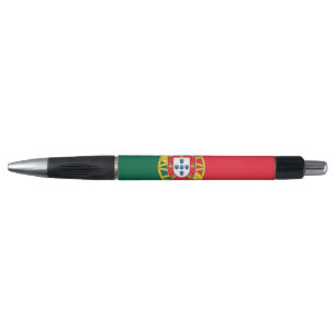 Stylo patriotique avec drapeau du Portugal