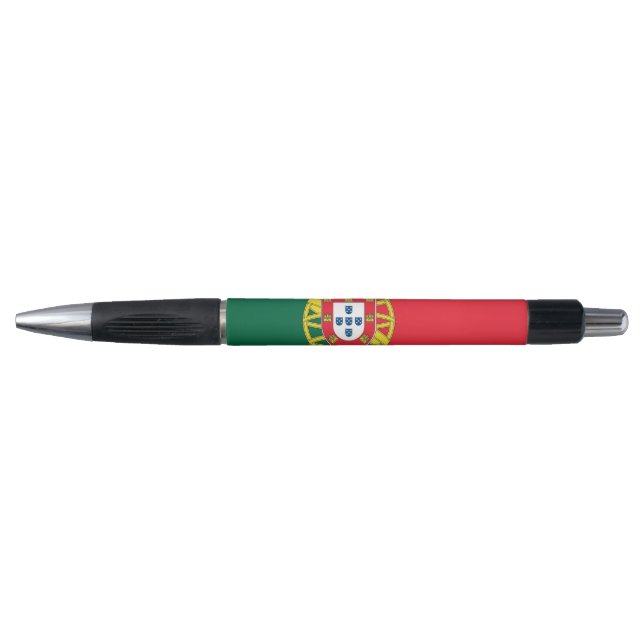 Stylo patriotique avec drapeau du Portugal (Devant)