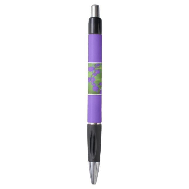 Stylo Peinture Iris Violet - Art Fleur Originale (Devant (Vertical))