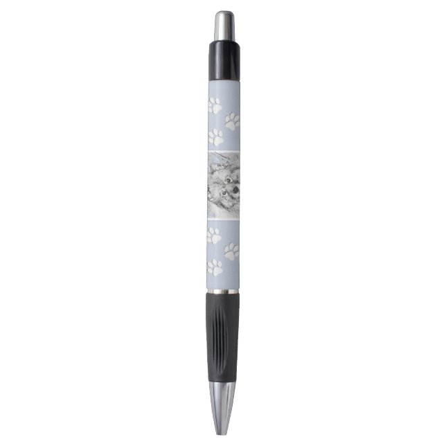 Stylo Peinture Keeshond Beth - Joli art original chien (Devant (Vertical))