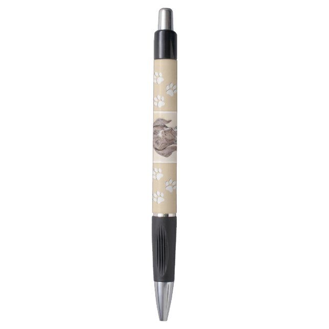 Stylo Peinture pointeur germanique - Art original (Devant (Vertical))