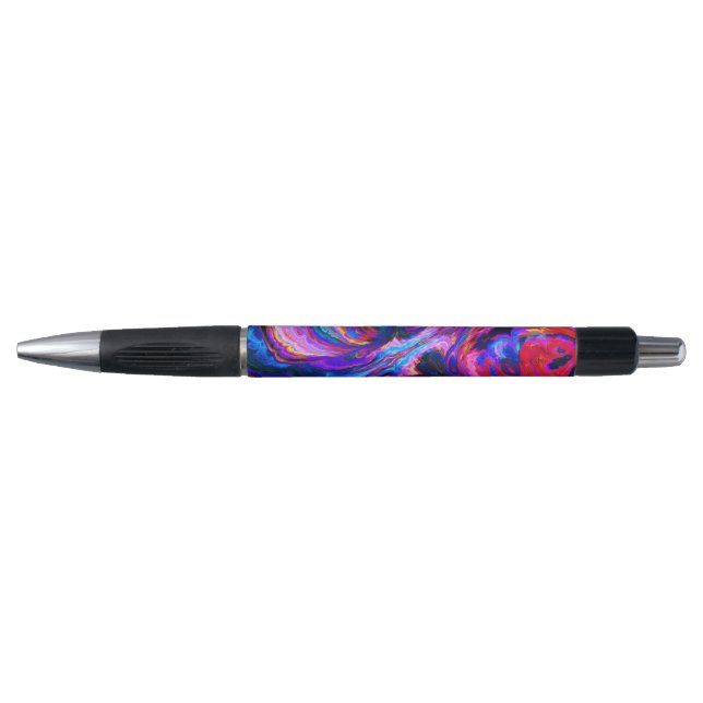 Stylo Peintures à teintes pourpres modernes (Devant)
