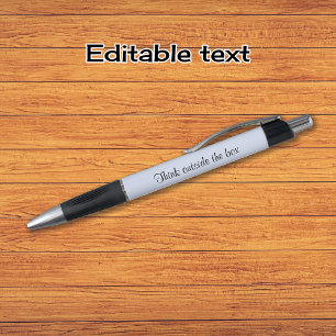 Stylo Pensée intelligente votre nom de texte