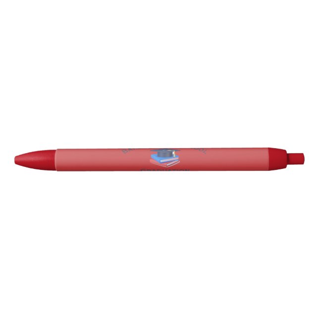 Stylo personnalisé Graduation rouge (Devant)