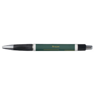 Stylo personnalisé or émeraude vert