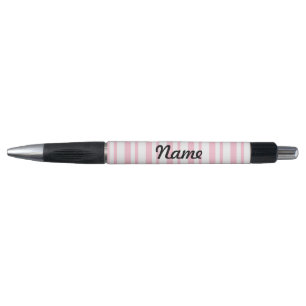 Stylo personnalisé rayure rose