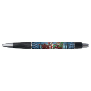 Stylo Petit chiot et elfe de Noël