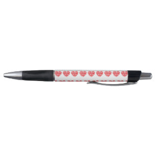 Stylo Petits Coeurs rouges