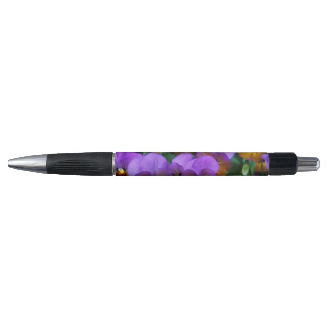 Stylo Photo de pensées violettes (Devant)