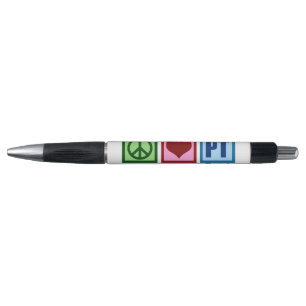 Stylo Physiothérapeute de pinte d'amour de paix