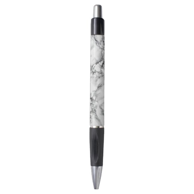 Stylo Pierre Marbre blanc branchée (Devant (Vertical))