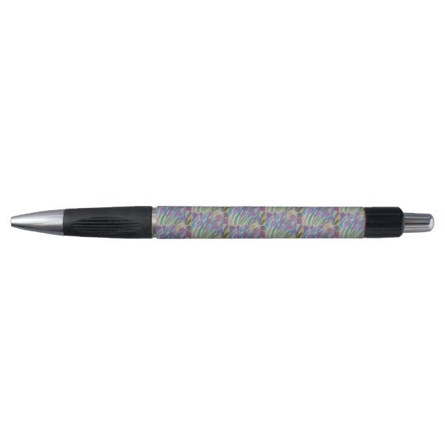Stylo Pinceau abstrait de crocus de printemps (Devant)
