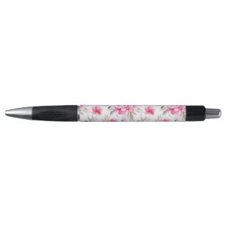 Stylo Pivoine Rose Florale