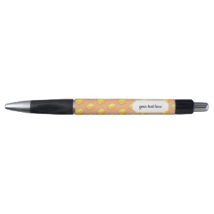 Stylo Pixel Art rose et jaune Motif de gâteau Battenberg