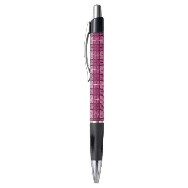 Stylo Pixel Plaid_Magenta-Black (Haut (Vertical))