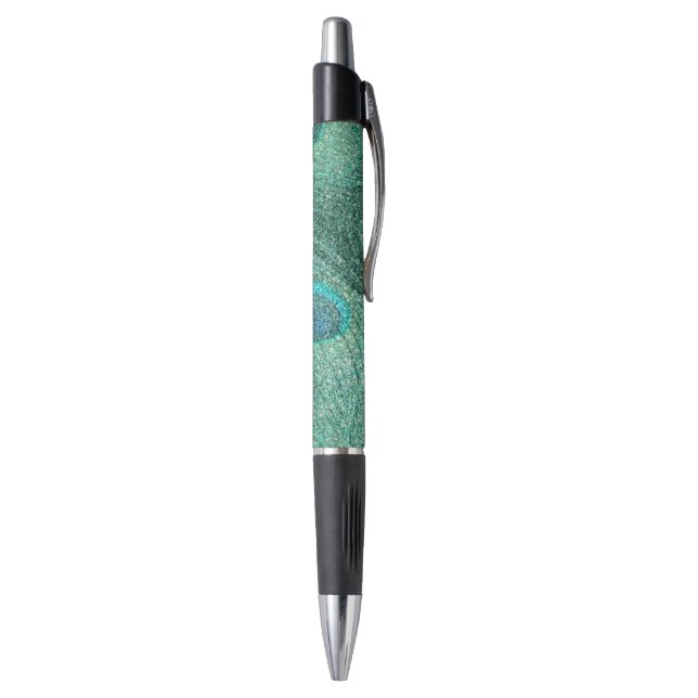 Stylo Plumes de paon de parties scintillantes de vert de (Bas (Vertical))