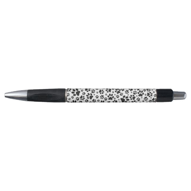 Stylo Poches de chien noir et blanc Poka Dot (Devant)