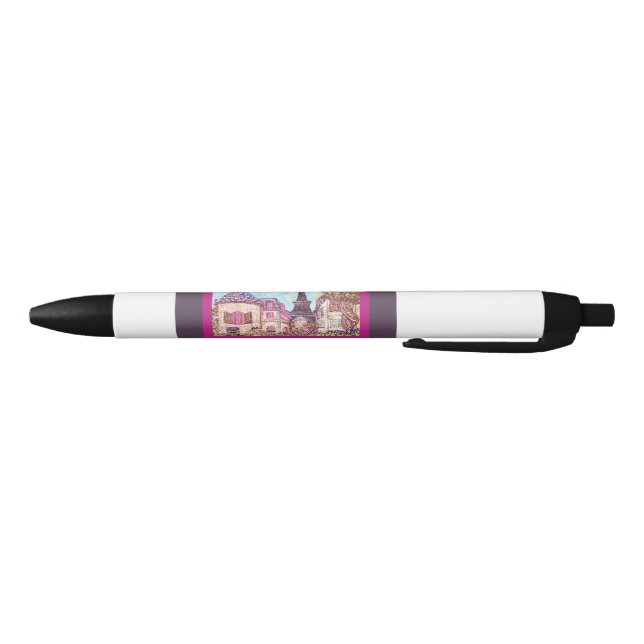 Stylo Pointilliste Inspiré Paris Eiffel (Bas)