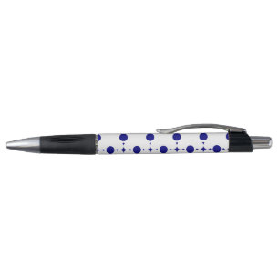 Stylo Points bleus de marine, Motif à pois, Pois