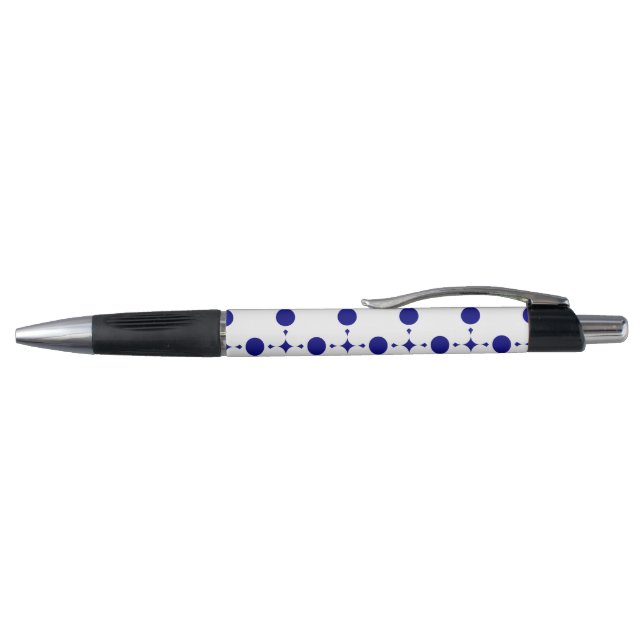 Stylo Points bleus de marine, Motif à pois, Pois (Haut)