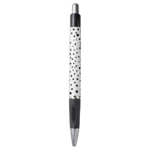 Stylo Points dalmatiens, Points dalmatiens, Noir et Blan