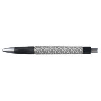 Points noirs sur motif transparent blanc