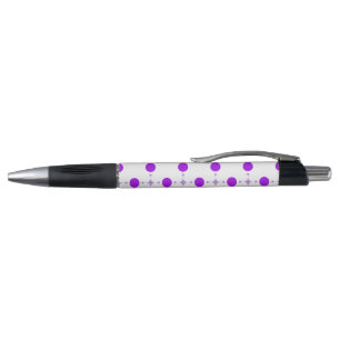 Stylo Pois violets, Motif à points Polka, points, pointi