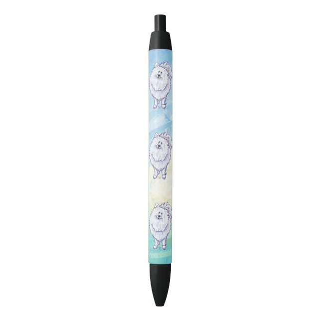 Stylo Pom Pom Blanc Cute (devant Vertical)